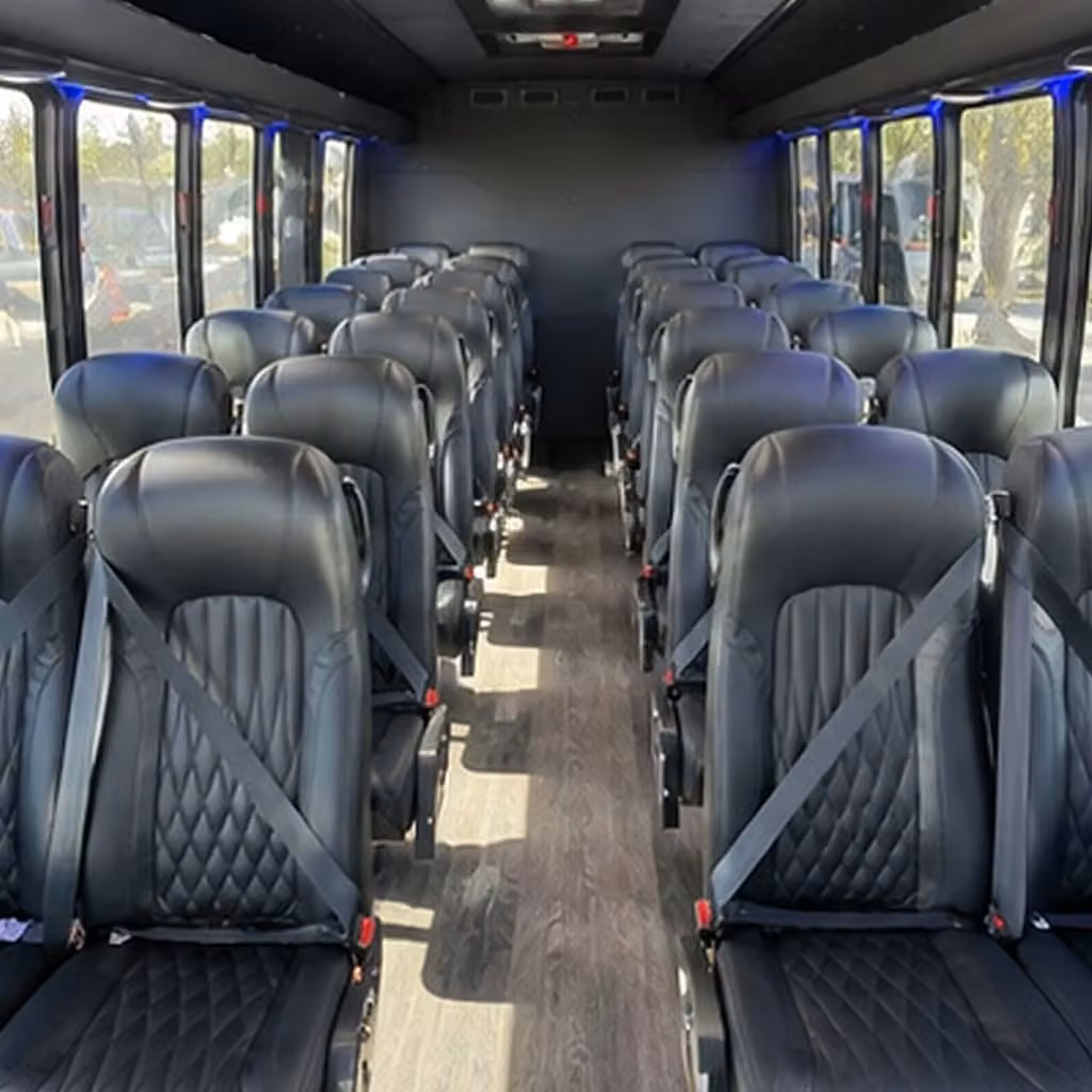 25 passenger minibus interior