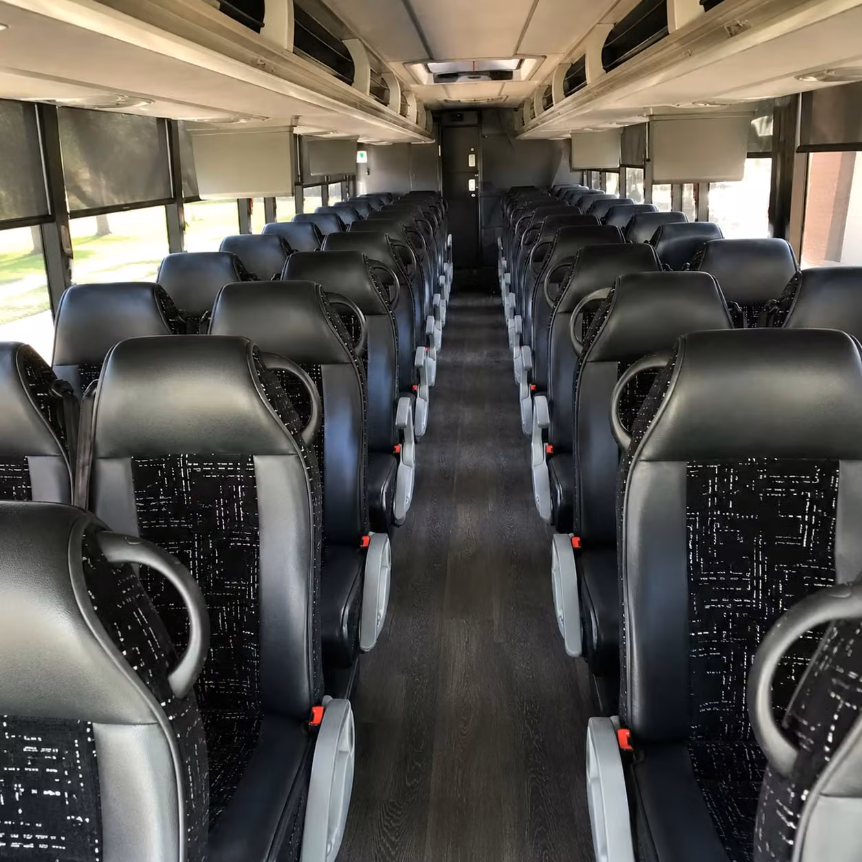 56 passenger charter bus interior