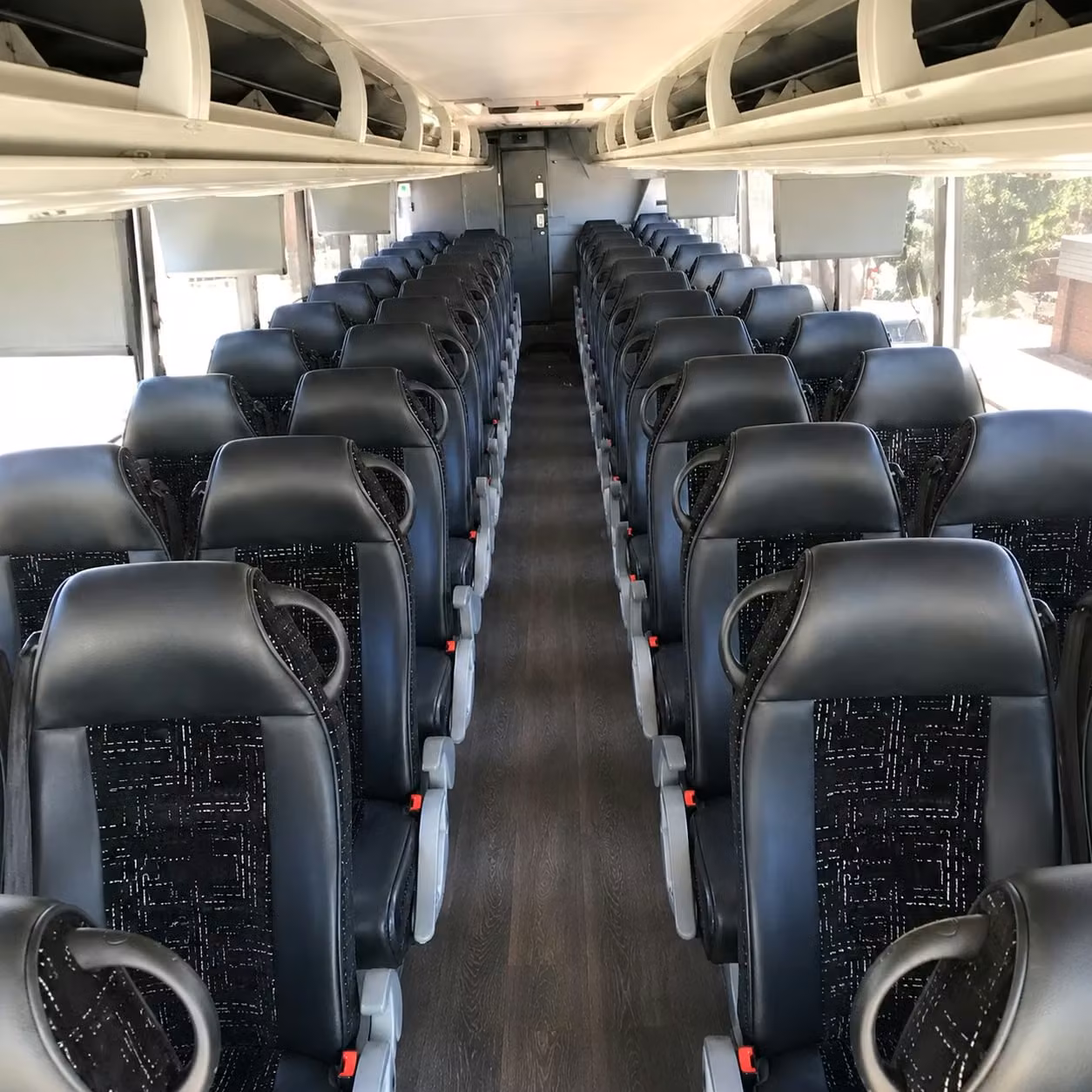 dallas charter bus interior gallery