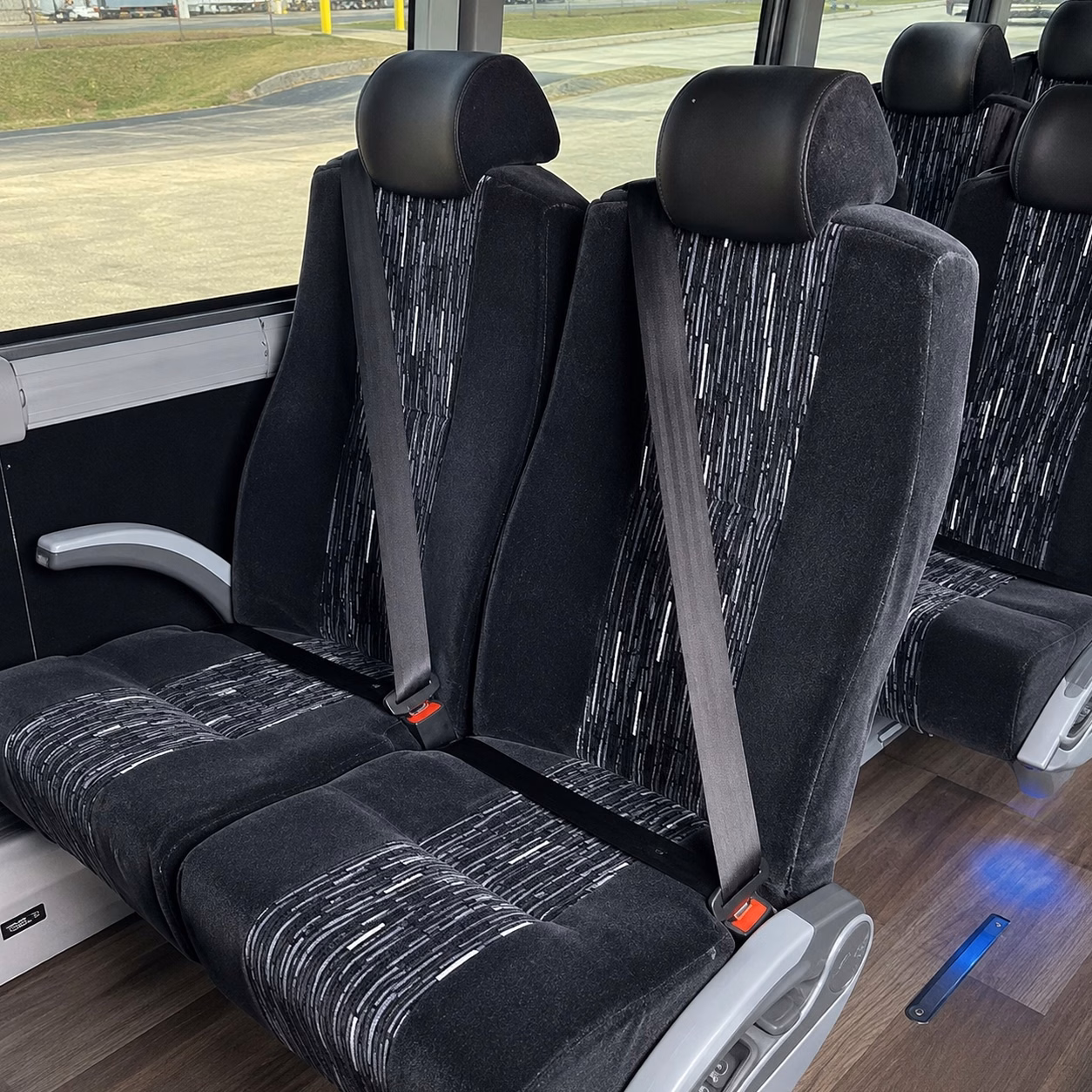 dallas charter bus rental inside