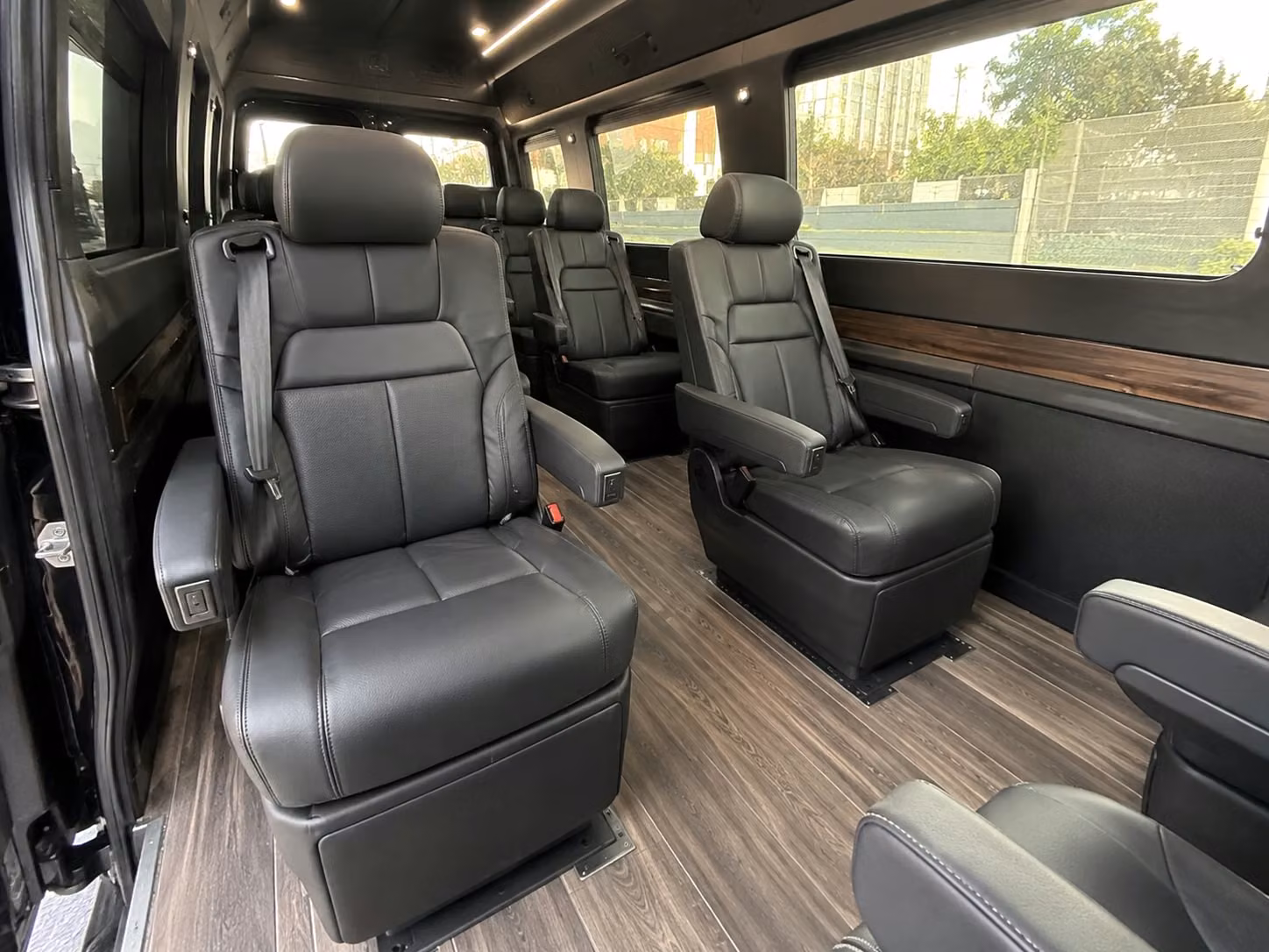sprinter van with driver inside